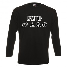 LED ZEPPELIN LOGO Мъжка тениска с дълъг ръкав